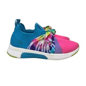 Skechers Girls Sneakers Air Cooled Memory Foam Tie Dye Slip On Size 13